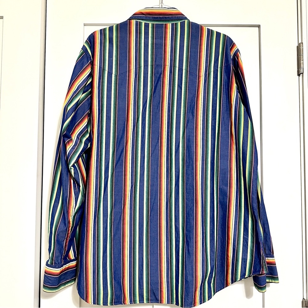 Polo Ralph Lauren Western Multicolor Serape Stripe Pattern Button-Down • XLarge - Picture 5 of 5